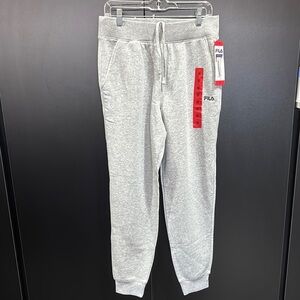 FILA Fleece Lined Joggers, elastic drawcord waist,hip pockets,embroidered logo